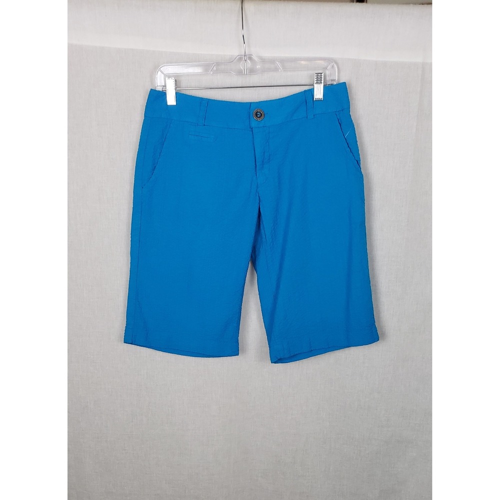 Hard Tail Cobalt Blue Seersucker Shorts M Textured Casual Resortwear Coastal